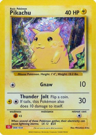 Pikachu 008 [Trading Card Game Classic]  - Holofoil