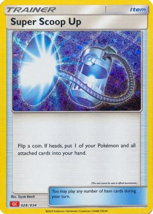 Super Scoop Up 028/034 [Trading Card Game Classic]  - Holofoil