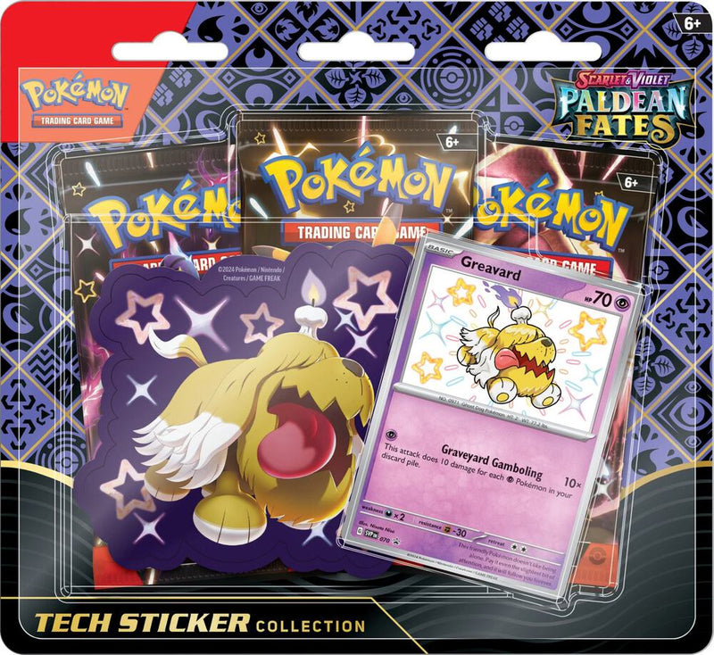 Scarlet & Violet: Paldean Fates - Tech Sticker Collection (Greavard)