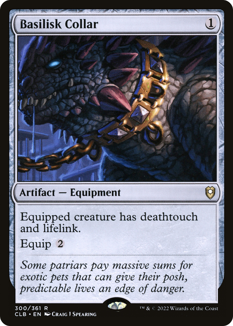 Basilisk Collar [Commander Legends: Battle for Baldur's Gate]