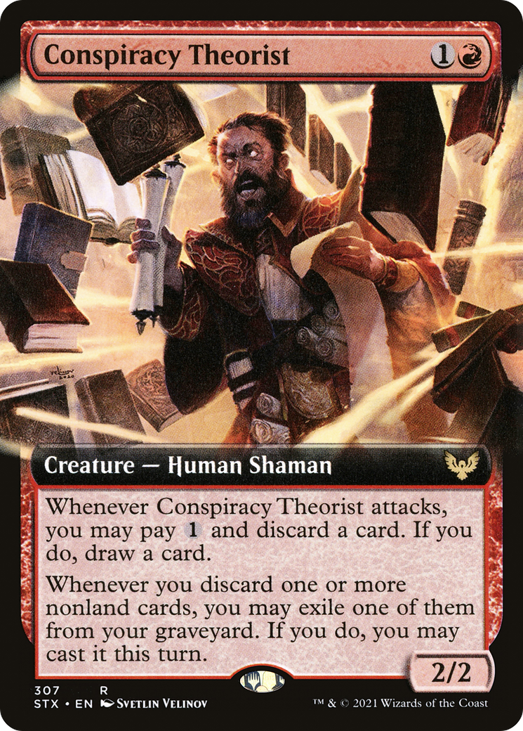 Conspiracy Theorist (Extended Art): (Extended Art) [Strixhaven: School of Mages]