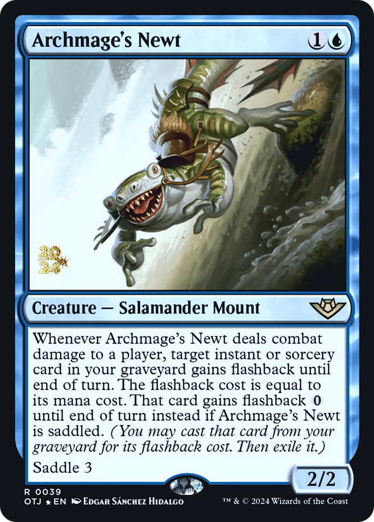 Archmage's Newt - Outlaws of Thunder Junction Promos Foil