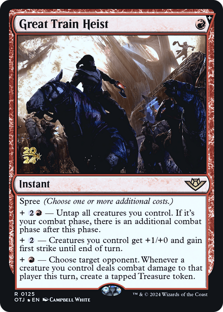 Great Train Heist [Outlaws of Thunder Junction Promos] Foil