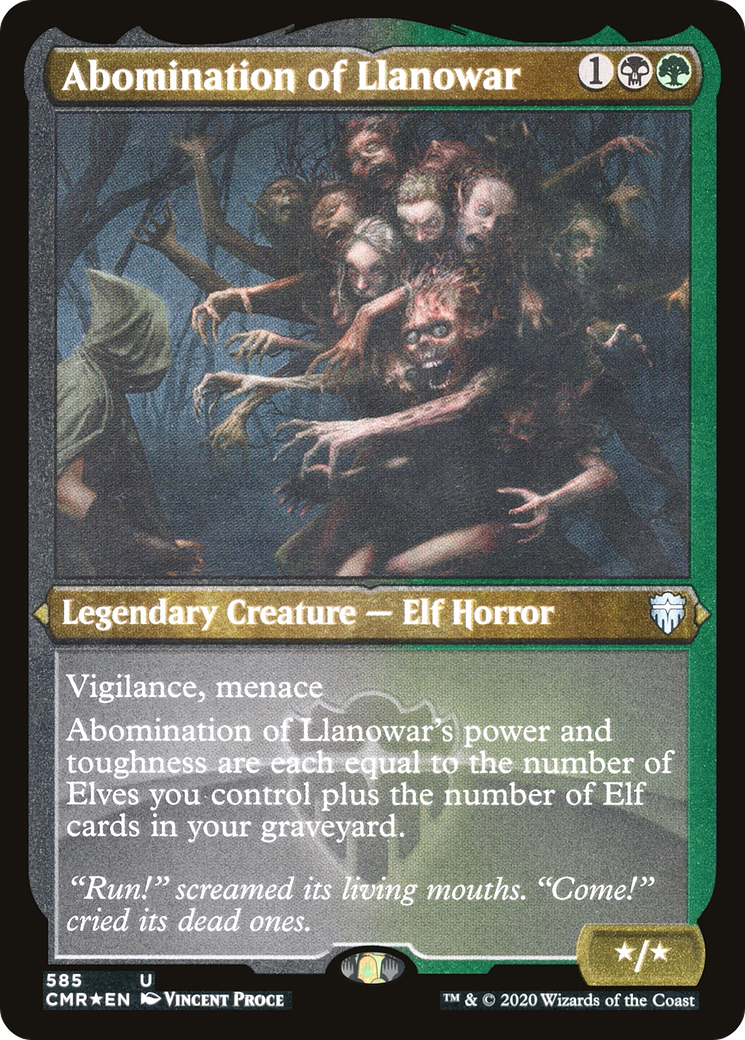 Abomination of Llanowar (Foil Etched) - Commander Legends Foil