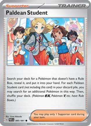 Paldean Student 085/091 [SV Paldean Fates]