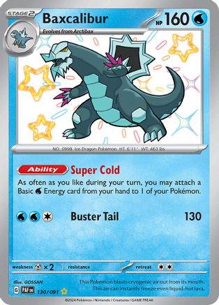 Baxcalibur 130 [SV Paldean Fates]  - Holofoil