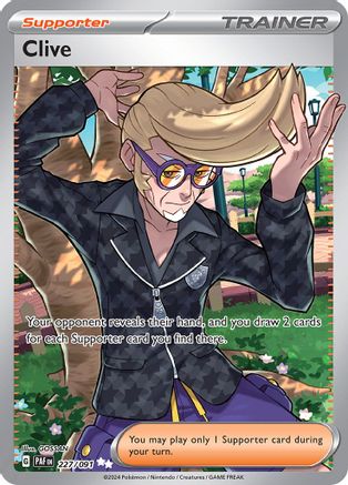 Clive 227/091 [SV Paldean Fates]  - Holofoil