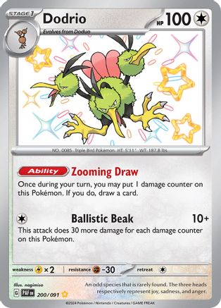 Dodrio 200 [SV Paldean Fates]  - Holofoil