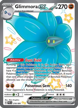 Glimmora ex 218 [SV Paldean Fates]  - Holofoil