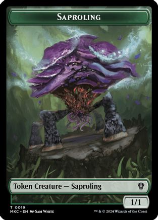 Saproling // Morph Double-Sided Token [Murders at Karlov Manor Commander Tokens]