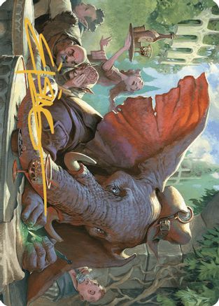 Loxodon Eavesdropper Art Card (Gold-Stamped Signature) [Art Series: Murders at Karlov Manor]