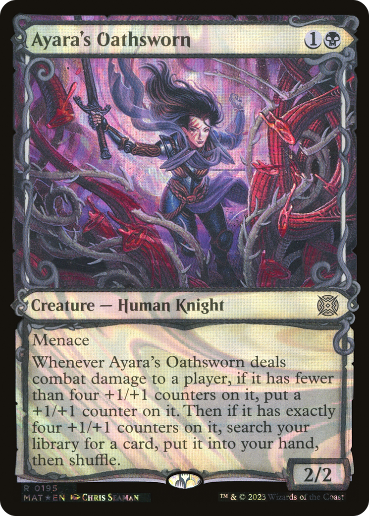 Ayara's Oathsworn (Halo Foil): (Showcase) [March of the Machine: The Aftermath] Foil