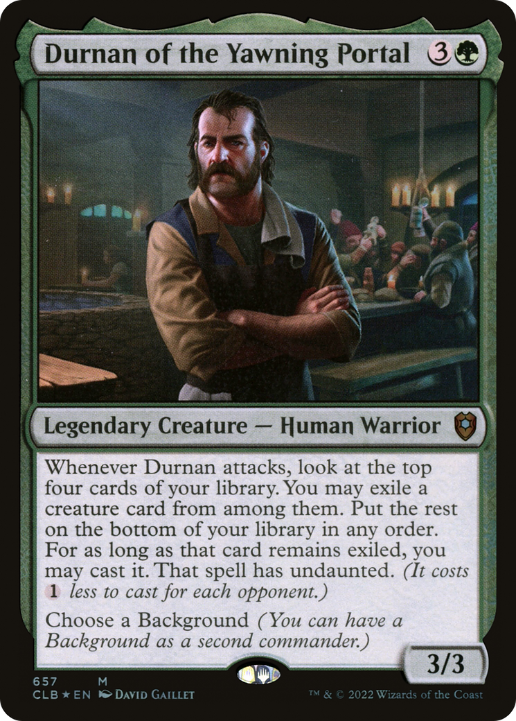 Durnan of the Yawning Portal [Commander Legends: Battle for Baldur's Gate] Foil