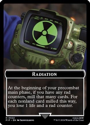 Radiation // Treasure (018) Double-Sided Token [Fallout Tokens]