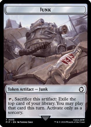 Junk // Clue Double-Sided Token [Fallout Tokens]