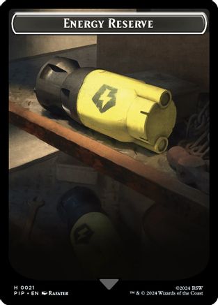 Energy Reserve // Clue Double-Sided Token [Universes Beyond: Fallout] Foil