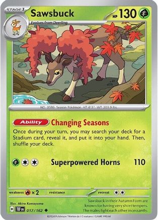 Sawsbuck 017/162 [SV05 Temporal Forces]
