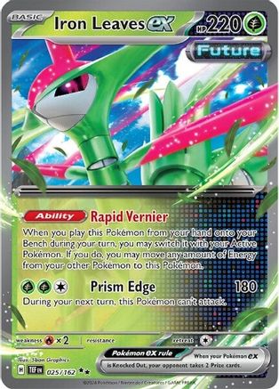 Iron Leaves ex - 025/162 [SV05 Temporal Forces] - Holofoil