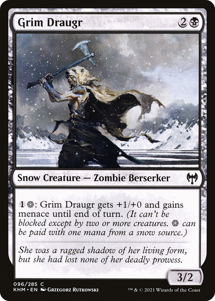 Grim Draugr: (snow) [Kaldheim]