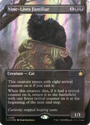 Nine-Lives Familiar (Borderless) (Mana Foil) [Foundations] Foil