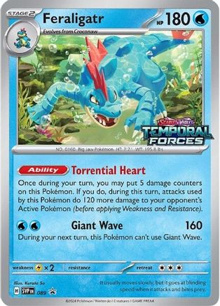 Feraligatr (Prerelease) 089 [SV Scarlet & Violet Promo Cards]  - Holofoil