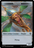 Thopter // Manifest Double-Sided Token [Outlaws of Thunder Junction Commander Tokens]