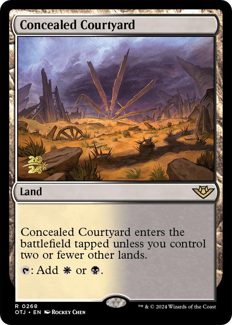 Concealed Courtyard (OTJ) [Outlaws of Thunder Junction Prerelease Promos]