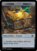 Treasure // Angel Double-Sided Token [Outlaws of Thunder Junction Tokens]