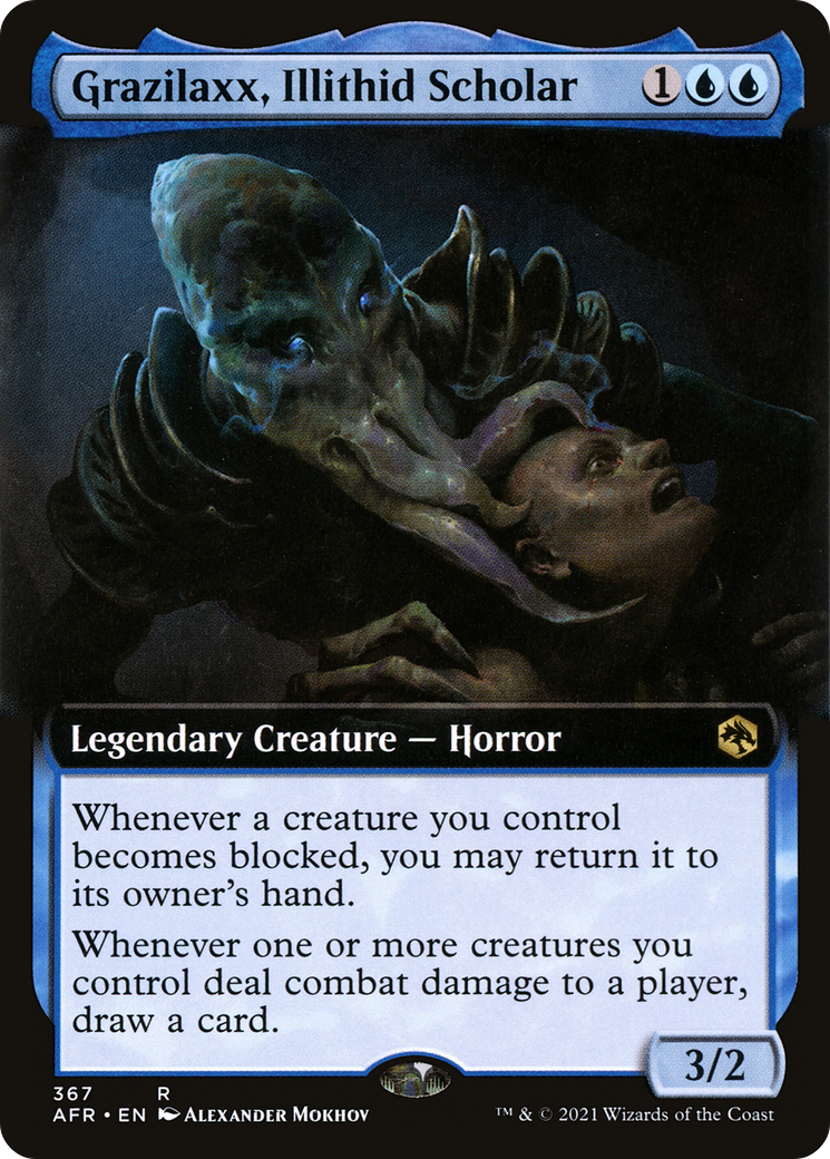 Grazilaxx, Illithid Scholar (Extended Art): (Extended Art) [Adventures in the Forgotten Realms]