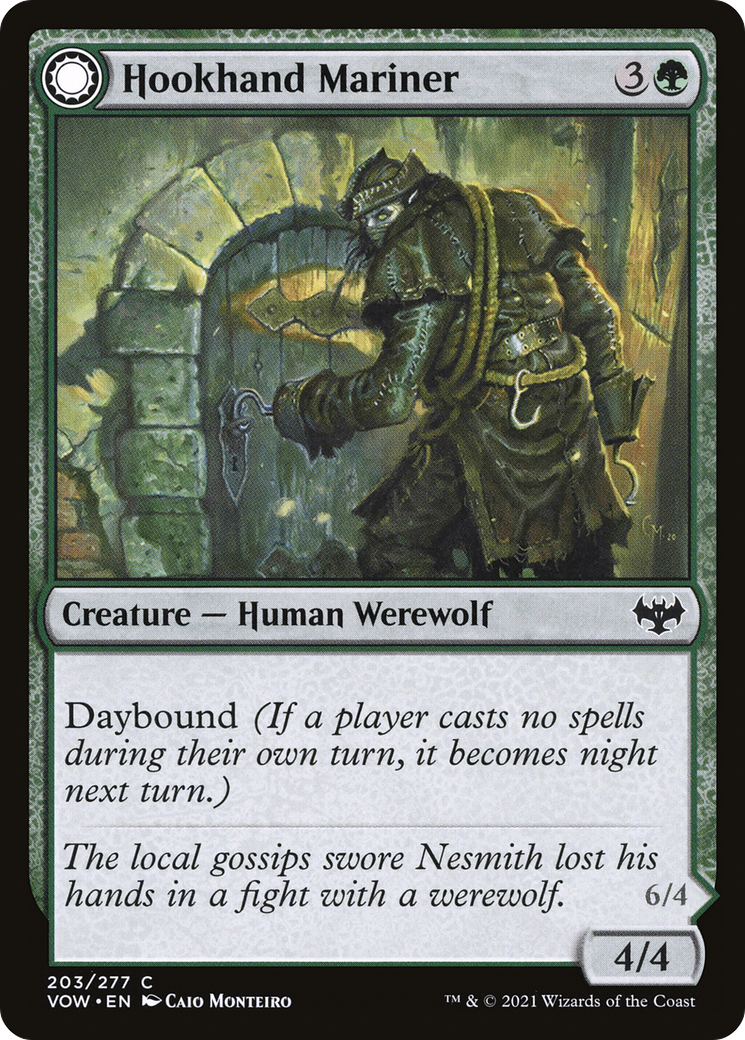 Hookhand Mariner: (Double Faced Transform) [Innistrad: Crimson Vow]