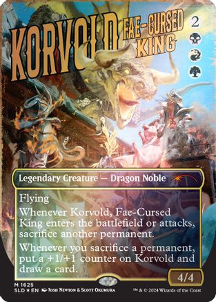 Korvold, Fae-Cursed King (Rainbow Foil) [Secret Lair Drop Series] Foil