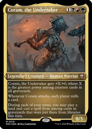 Coram, the Undertaker (Foil Etched) [Modern Horizons 3 Commander] Foil