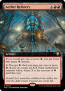 Aether Refinery (Extended Art) (Ripple Foil) [Modern Horizons 3 Commander]