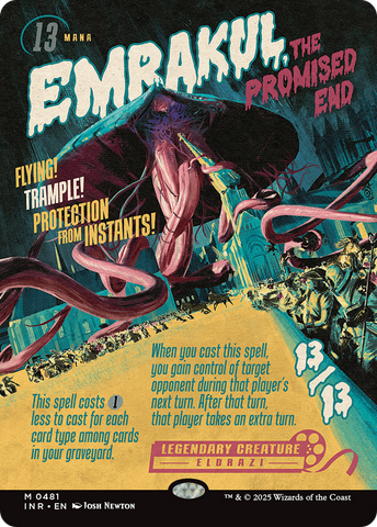 Emrakul, the Promised End (Showcase) (Borderless) [Innistrad Remastered]