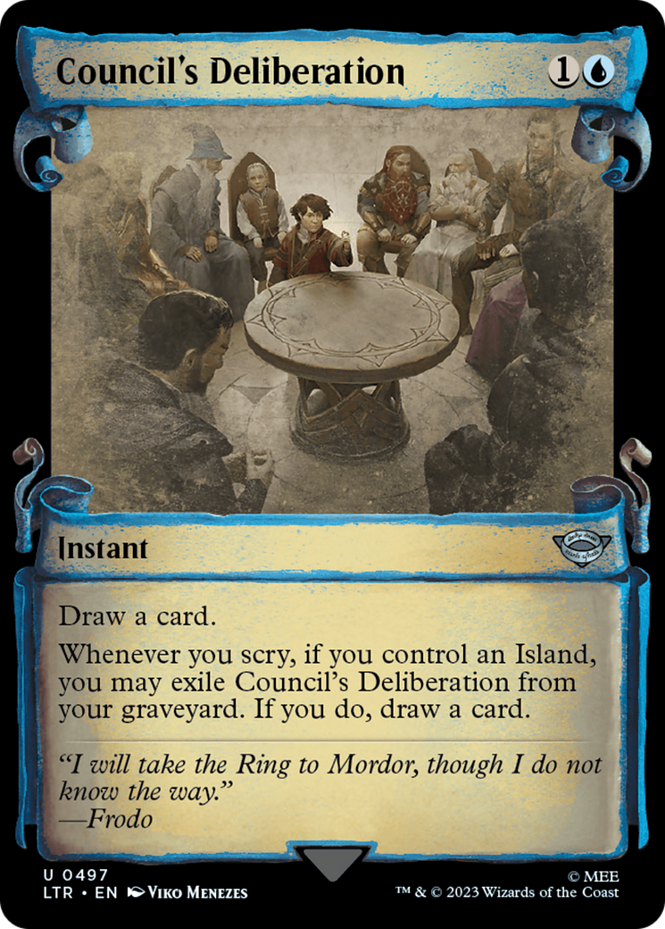 Council's Deliberation (Showcase Scrolls): (Showcase) [The Lord of the Rings: Tales of Middle-earth]