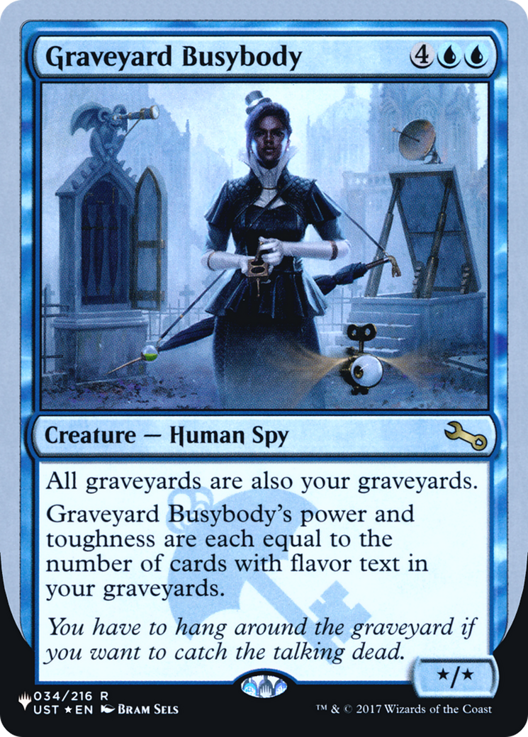 Graveyard Busybody - [The List (Unfinity Foil Edition)] Foil