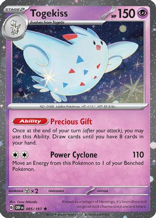 Togekiss - 085/197 (Cosmos Holo) [Blister Exclusives] - Holofoil