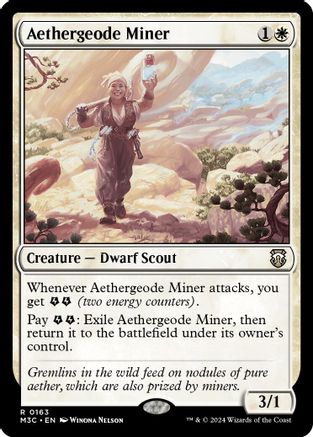 Aethergeode Miner (Ripple Foil) - Modern Horizons 3 Commander Foil