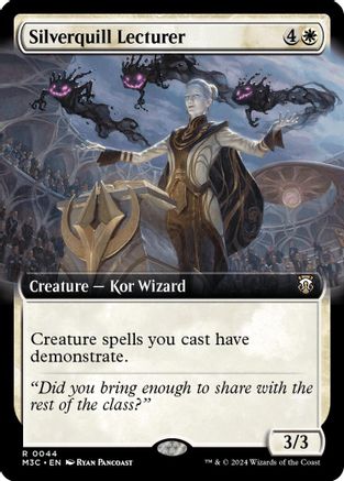 Silverquill Lecturer (Extended Art) (Ripple Foil) - [Modern Horizons 3 Commander] Foil