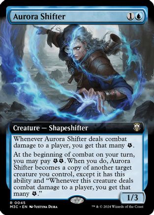 Aurora Shifter (Extended Art) (Ripple Foil) - Modern Horizons 3 Commander Foil
