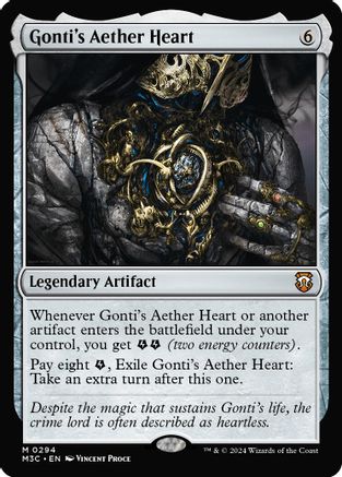 Gonti's Aether Heart (Ripple Foil) [Modern Horizons 3 Commander] Foil