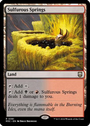 Sulfurous Springs (Ripple Foil) - [Modern Horizons 3 Commander] Foil