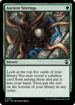 Ancient Stirrings (Ripple Foil) - Modern Horizons 3 Commander Foil