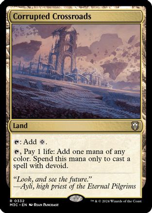 Corrupted Crossroads (Ripple Foil) [Modern Horizons 3 Commander] Foil