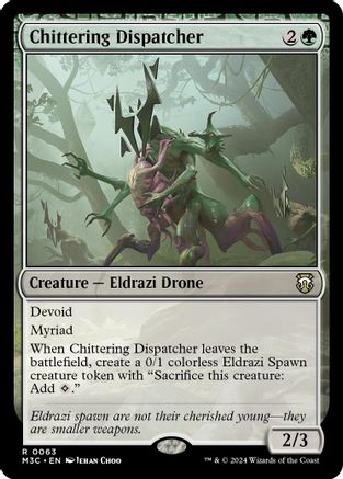 Chittering Dispatcher (Ripple Foil) [Modern Horizons 3 Commander] Foil