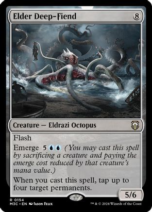 Elder Deep-Fiend (Ripple Foil) [Modern Horizons 3 Commander] Foil