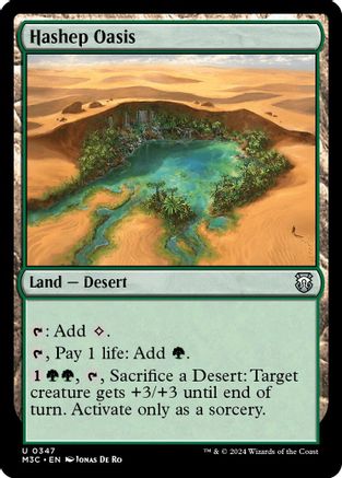 Hashep Oasis (Ripple Foil) [Modern Horizons 3 Commander] Foil