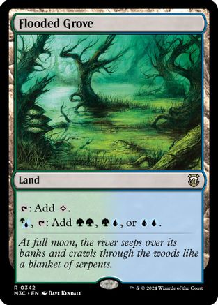 Flooded Grove (Ripple Foil) [Modern Horizons 3 Commander] Foil