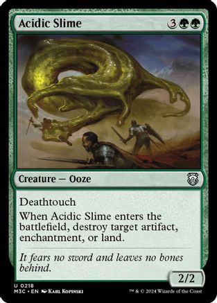 Acidic Slime (Ripple Foil) - Modern Horizons 3 Commander Foil
