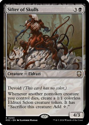 Sifter of Skulls (Ripple Foil) - [Modern Horizons 3 Commander] Foil